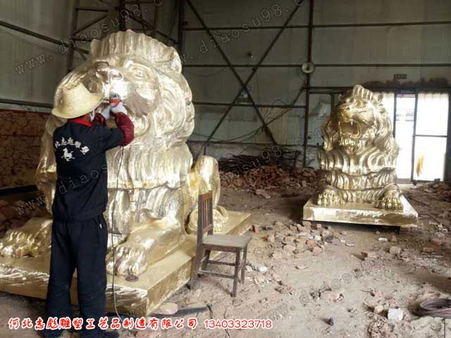 大型铜狮子雕塑